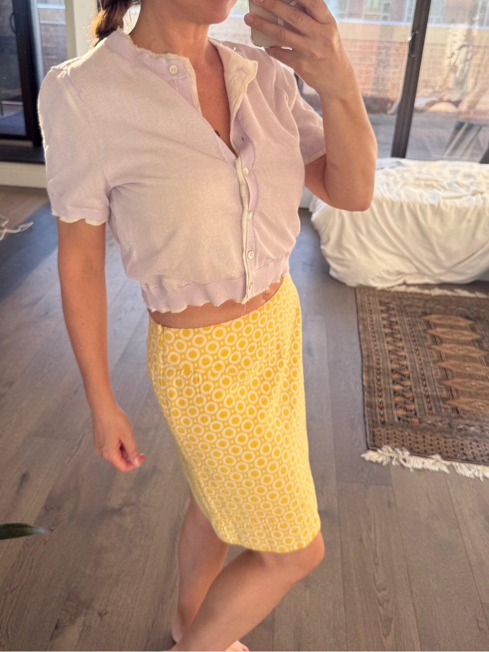 Moschino Cheap and Chic Printed Skirt